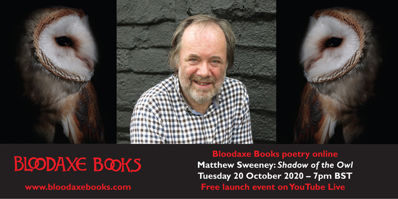 Matthew Sweeney's Shadow of the Owl – launch event